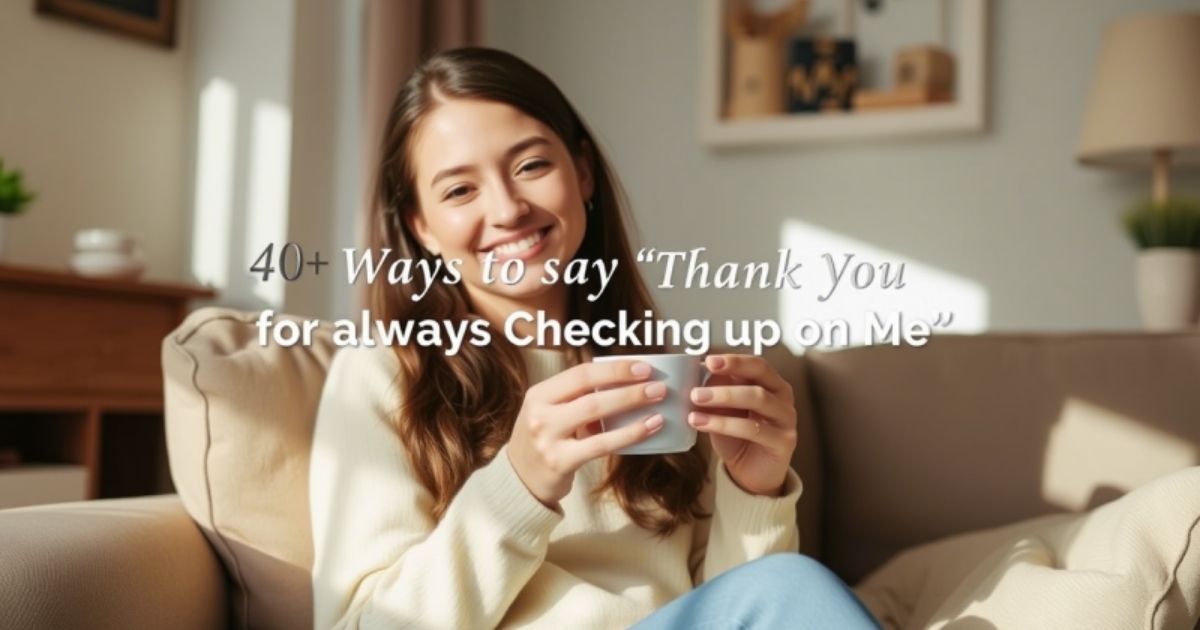 40+ Ways to Say “Thank You for Always Checking Up on Me” (Messages)