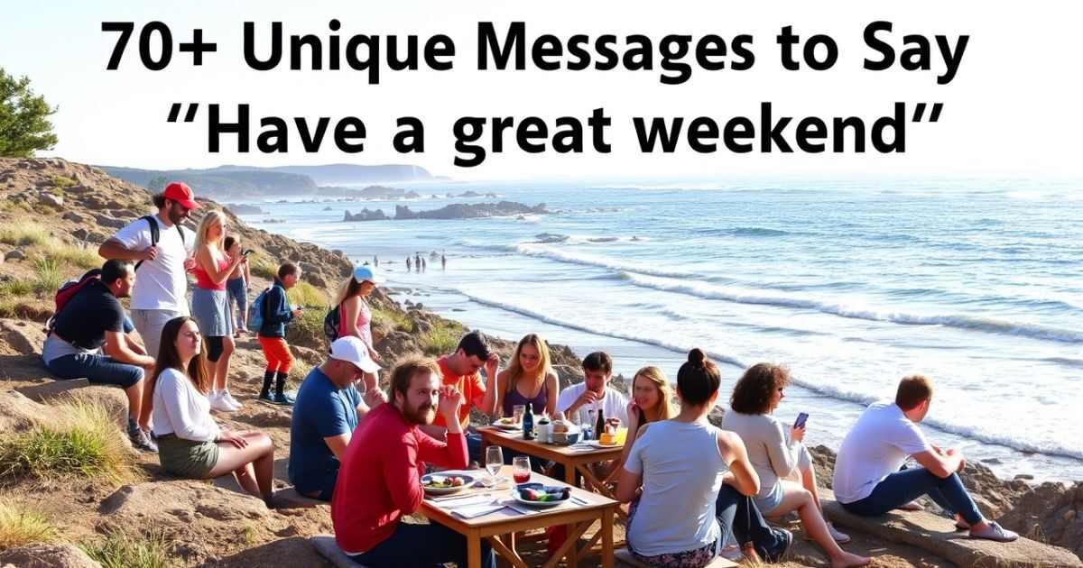 70+ Unique Messages to Say “Have a great weekend”