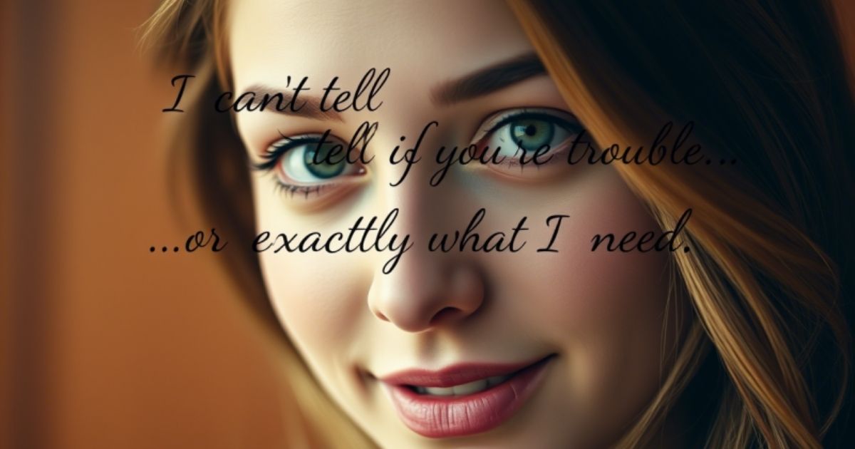i-cant-tell-if-youre-trouble-or-exactly-what-i-need