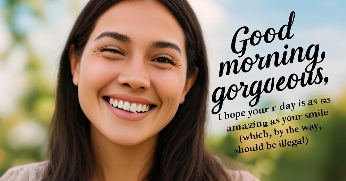 15-good-morning-gorgeous-i-hope-your-day-is-as-amazing-as-your-smile-which-by-the-way-should-be-illegal