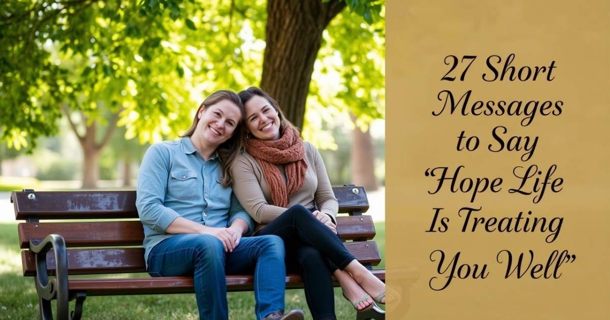 27 Short Messages to Say “Hope Life Is Treating You Well”