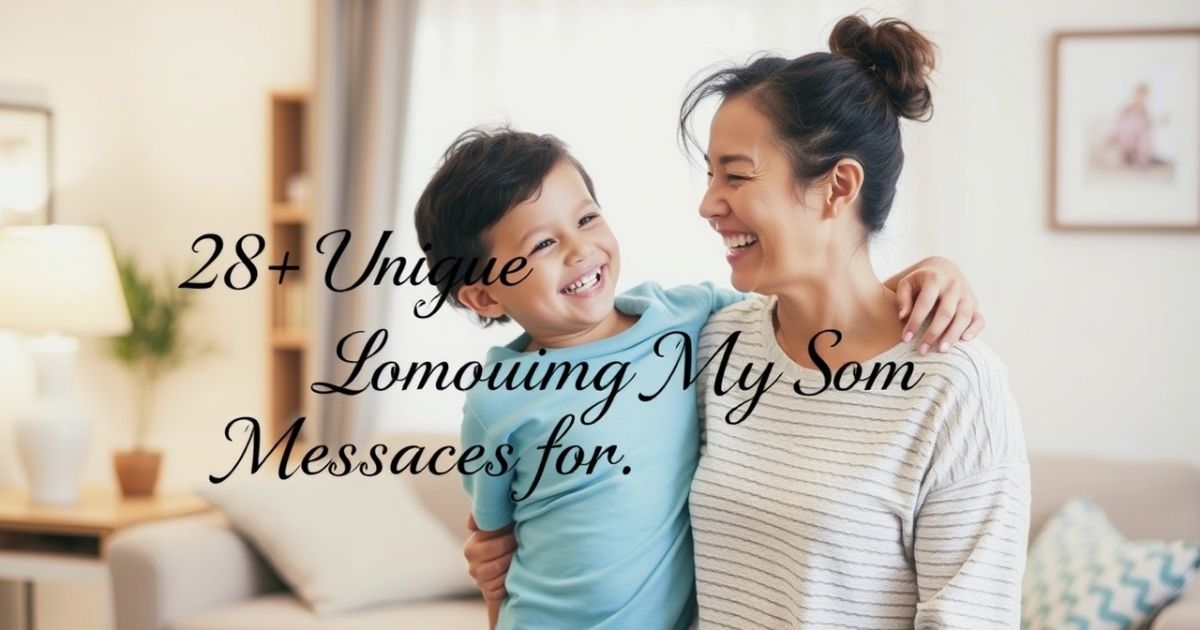 28+ Unique “Thank You for Loving My Son” Messages for Any Occasion