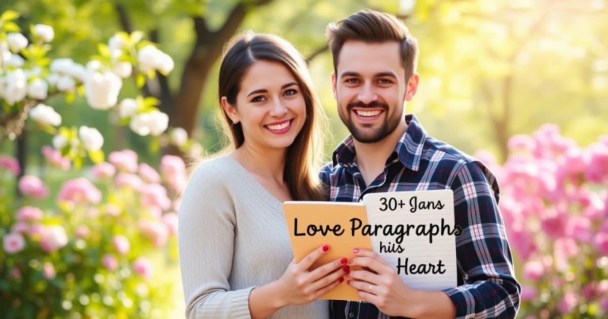 30+ Long Love Paragraphs to Melt his Heart