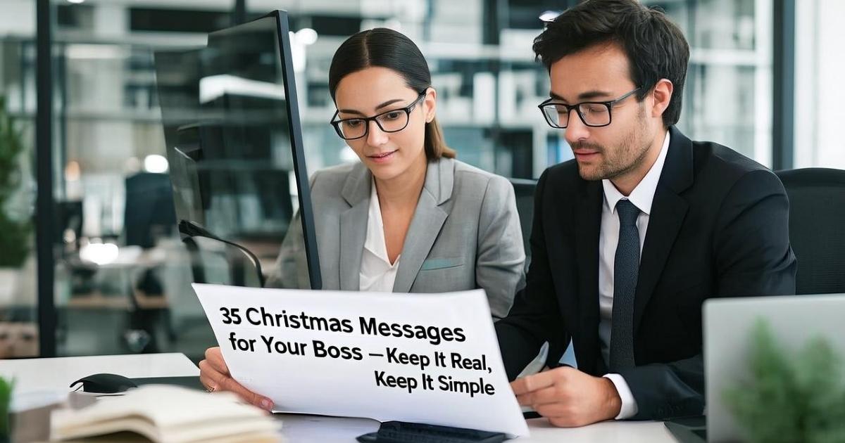 35 Christmas Messages for Your Boss – Keep It Real, Keep It Simple