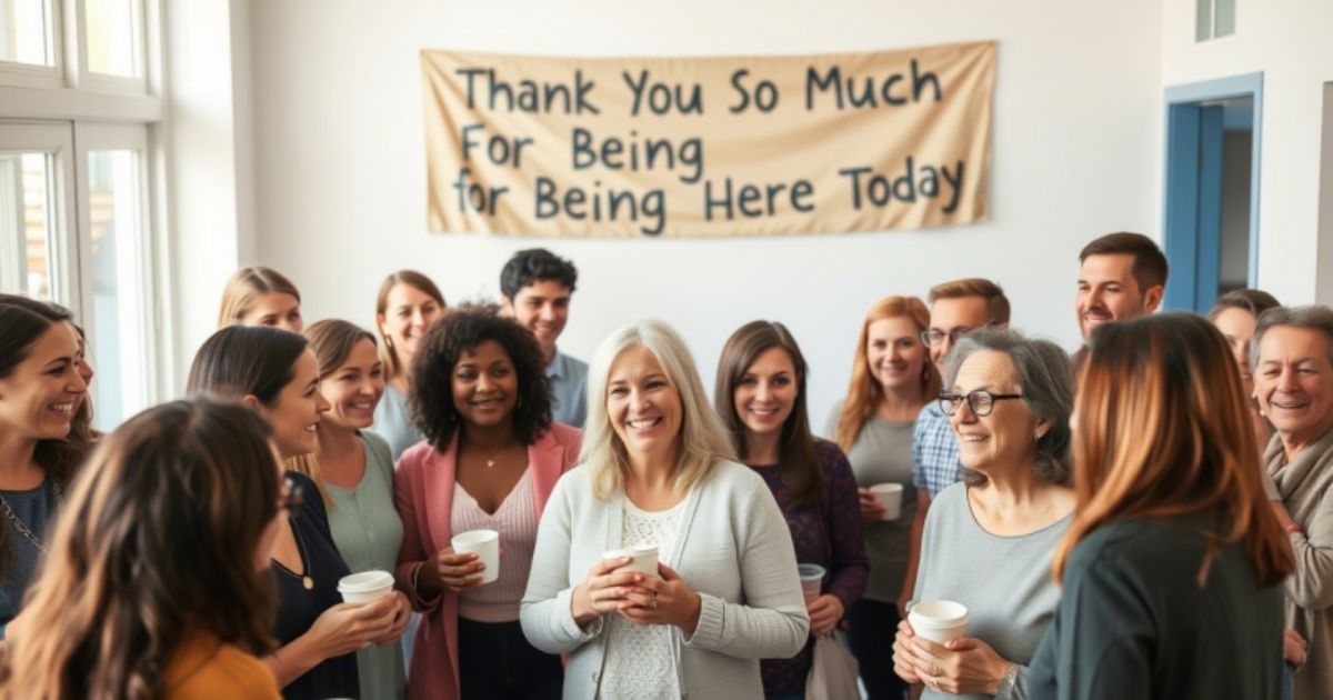 41+ Messages to Say “Thank You So Much for Being Here Today”