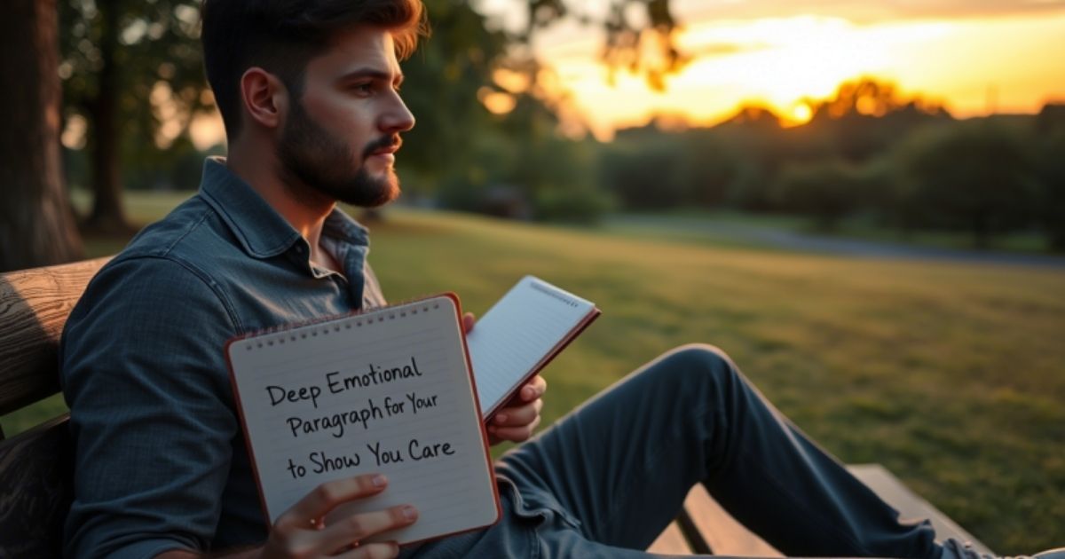 Deep Emotional Paragraph for Your Male Best Friend to Show You Care