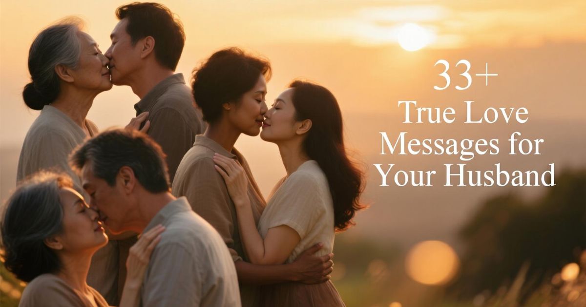 33+ True Love Messages for Your Husband