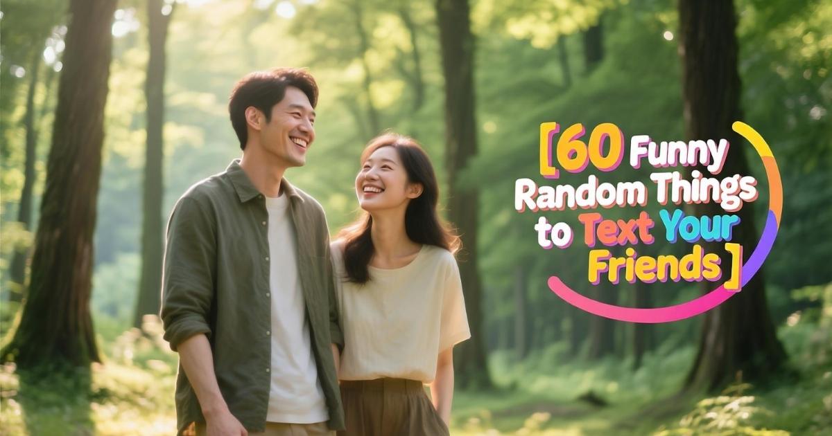 60 Funny Random Things to Text Your Friends