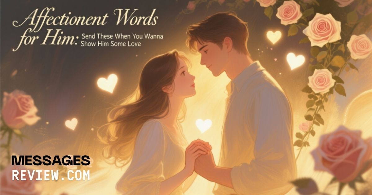 Affectionate Words for Him: Send These When You Wanna Show Him Some Love
