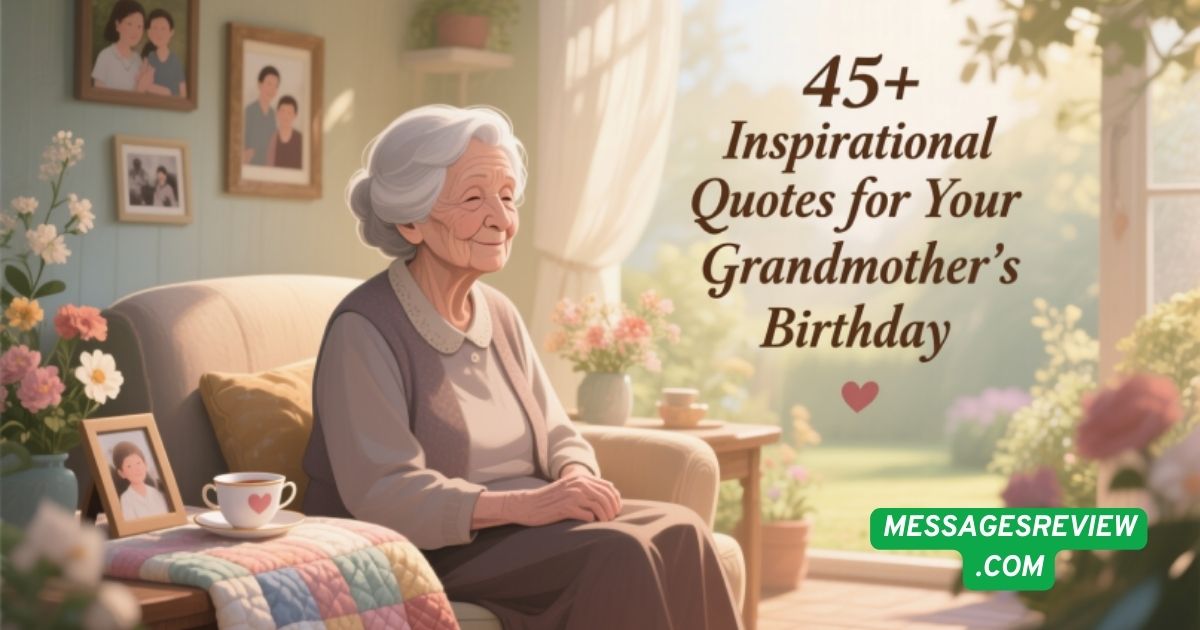 45+ Inspirational Quotes for Your Grandmother’s Birthday