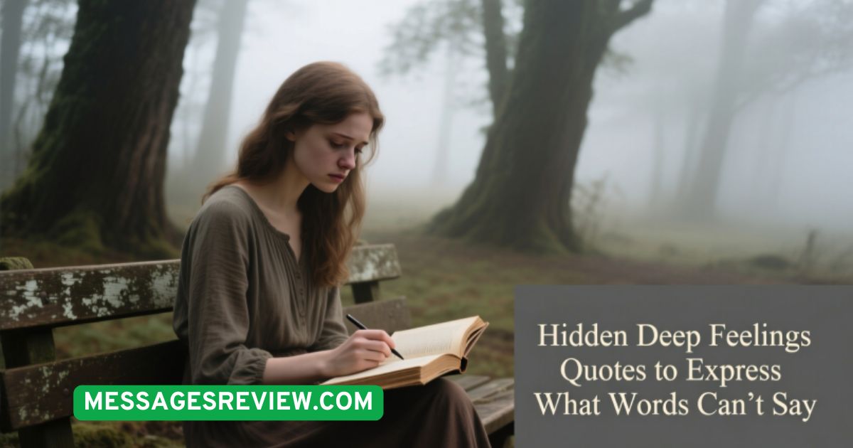 “Hidden Deep Feelings Quotes to Express What Words Can’t Say”