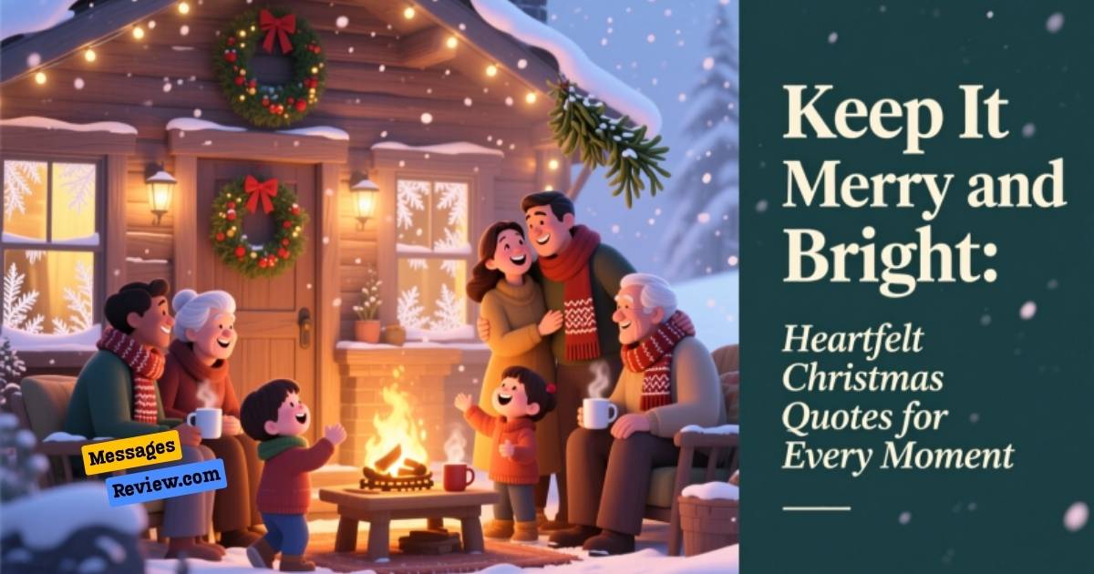 Keep It Merry and Bright: Heartfelt Christmas Quotes for Every Moment