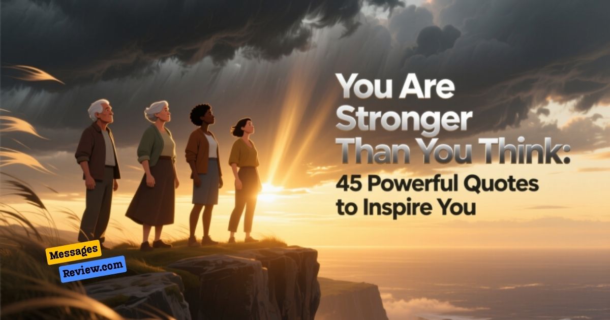 You Are Stronger Than You Think: 45 Powerful Quotes to Inspire You